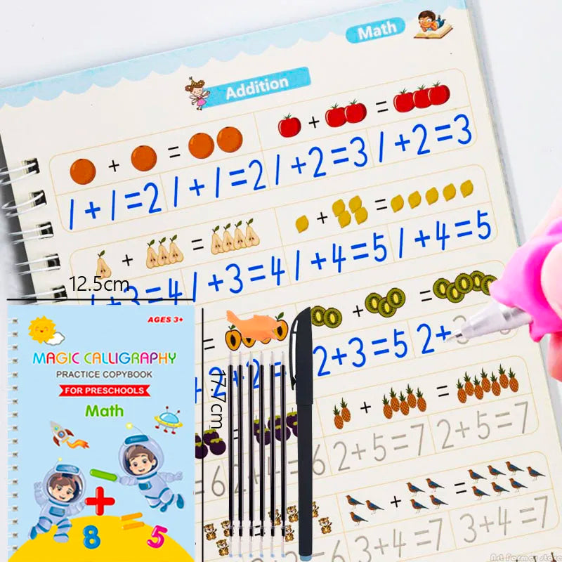 MagicWrite: Reusable Learning Copybook for Kids - Math, Drawing, Numbers, and Alphabet Practice