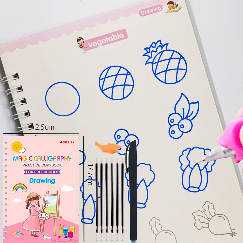 MagicWrite: Reusable Learning Copybook for Kids - Math, Drawing, Numbers, and Alphabet Practice