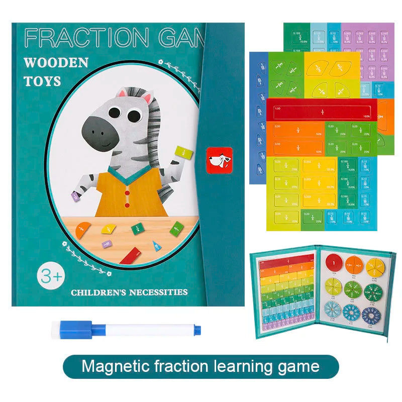 Discover Arithmetic: Interactive Magnetic Fraction Learning Set for Kids' Educational Fun